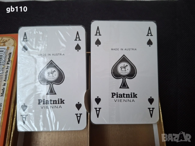 Колекционерски карти за игра PIATNIK, Австрия, 2 колоди, Алфонс Муха, снимка 3 - Колекции - 55135703