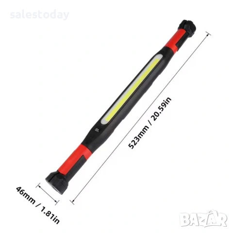 Работна Лампа с Магнит, USB Type-C, снимка 4 - Аксесоари и консумативи - 54788406