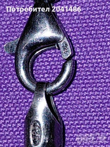Сребърно колие, снимка 4 - Колиета, медальони, синджири - 54934269