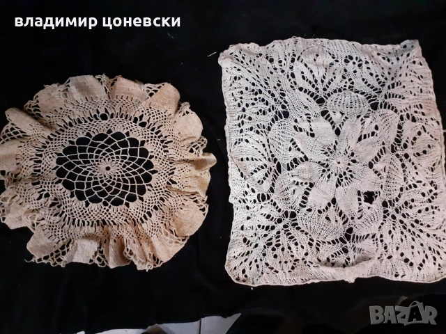 Ръчно плетено каре,мильо,покривка