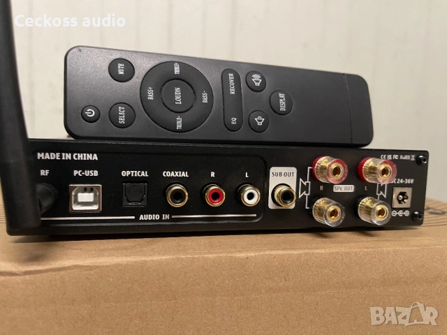 AIYIMA D05 – Hi-Fi Bluetooth DAC Amplifier 2×120W / USB / Optical / Sub Out, снимка 4 - Ресийвъри, усилватели, смесителни пултове - 54721921