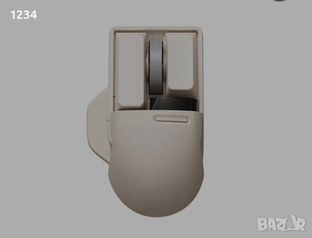 Мишка безжична Lofree Touch Pbt с USB приемник, акумулаторна Bluetooth мишка, 4000 DPI с OLED екран