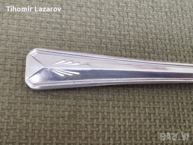 Луксозен посребрен английски Арт Деко сервиз за хранене Mappin & Webb (24 части), 1934 г., снимка 12 - Антикварни и старинни предмети - 54693681
