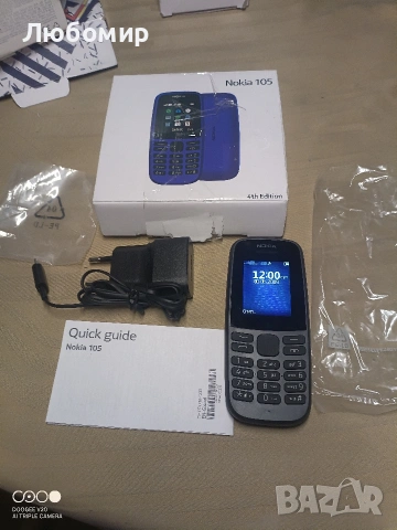 Мобилен телефон Nokia 105 Dual Sim Black , снимка 2 - Nokia - 55266615