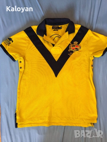Оригинална мъжка тениска Polo Ralph Lauren размер L custom fit