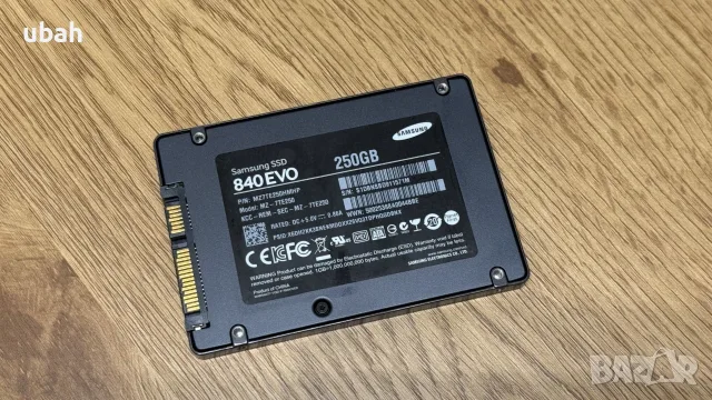 Samsung 840 EVO 256GB SATA SSD, снимка 2 - Твърди дискове - 55407555