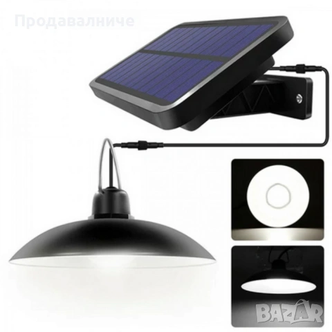 Двойни соларни LED висящи лампи с дистанционно управление - без разходи за електричество, снимка 9 - Соларни лампи - 54216213
