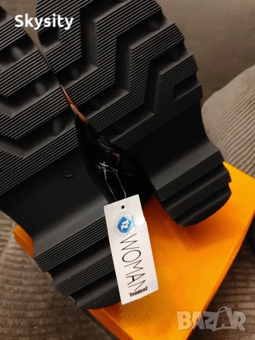 Нови!Tendenz Дамски боти/ботуши черни, снимка 6 - Дамски боти - 53971858