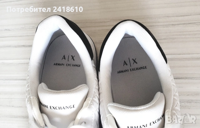 Armani Exchange A/XLeather Mens Size 42/26.9см ОРИГИНАЛ! Мъжки спортно - елегантни обувки естествена, снимка 13 - Кецове - 53746636