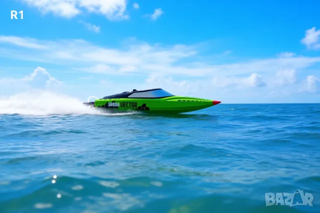 RC Vector SR65B  Brushless  Boat RTR Green + 60км, снимка 7 - Други - 55377656