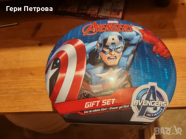 Marvel Avengers Captain America 2pc Gift Set EDT 1.7 oz 50 ml, снимка 2 - Мъжки парфюми - 55595593