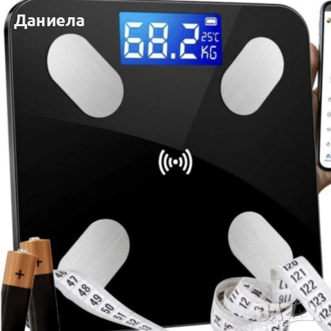 Smart Scale – Умна Bluetooth везна с анализ на телесни мазнини, BMI и мускулна маса, снимка 7 - Друга електроника - 54749211