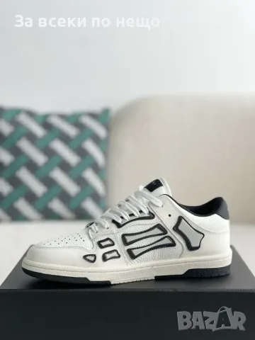 Amiri Skel Top Low Sneakers "White/Black" Унисекс👟Мъжки Маратонки👟Дамски Маратонки Код ch18