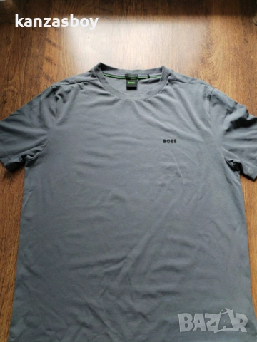 BOSS Stretch-cotton T-shirt with logo - страхотна мъжка тениска Л КАТО НОВА, снимка 6 - Тениски - 54078499