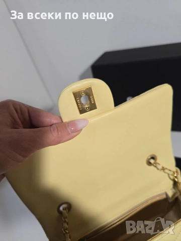 Chanel Flap Bag Gold logo Дамска Чанта От Естествена Телешка Кожа Код Brand Luxury Fashion26, снимка 9 - Чанти - 54960893