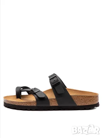 BIRKENSTOCK Mayari black оригинални нови ортопедични дамски чехли номер 39, снимка 7 - Чехли - 55389391