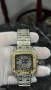 Мъжки часовник Cartier Santos Skeleton Iced Out Two-Tone, снимка 4