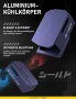 EZDIY-FAB Shield Series 8-Pin PCIe GPU Power Adapter 90° Reverse Type Purple – комплект 2 броя, снимка 4