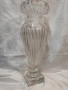 Кристална масивна висока ваза репродукция на Baccarat -Музея на стъклото., снимка 2