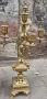 Бронзов каминенн часовник с два свещника, снимка 4