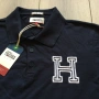 НОВА оригинална тъмно синя памучна поло тениска с яка TOMMY HILFIGER JEANS размер L от САЩ, снимка 4