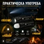 Мощен акумулаторен LED ръчен фенер къмпинг лампа с магнит лед осветление за палатка риболов туризъм, снимка 4