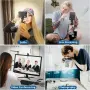 ALTSON преносима LED лампа за селфи, видео и видеоконференции с клипс, снимка 6