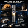 Мощен акумулаторен фенер прожектор YEMAO White Laser 1000 лумена 400 м USB-C Power Bank и къмпинг ла, снимка 7