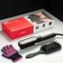 Четка преса за коса TYMO Flat Iron Hair Straightener Brush 2 in 1 200M Ions Ceramic Black, снимка 2