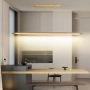 Дървена линейна висяща LED лампа Mikeru 130 см, димируема, снимка 5