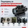 Тактически бързомерец оптически мерник оптика оръжие 1X30 ловна пушка, снимка 8