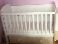 КОМПЛЕКТ Бебешка кошара със скрин и повивалник, снимка 4
