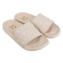 Дамски джапанки slides екрю с надпис Love EVA подметка_1250035, снимка 2
