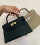 Дамска кожена чанта Hermes, снимка 1