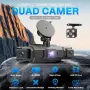 Видеорегистратор 1080P /360° Dashcam с GPS, 4 камери, 3.16\" дисплей, нощно виждане-33274, снимка 2