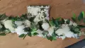 Луксозен гирлянд от изкуствени цветя и зелени листа – Сватбена / Празнична украса, снимка 4