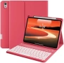 Нов Магнитен калъф с клавиатура за iPad A16 11/10 gen, UK QWERTY, червен кейс таблет Айпад, снимка 1