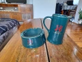 Порцеланов комплект кана и пепелник J&B, снимка 1