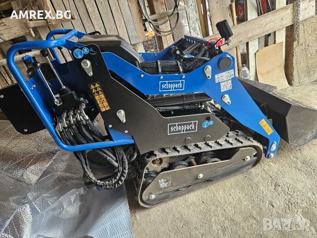 Нов мини верижен челен товарач Scheppach MKL730 200кг 