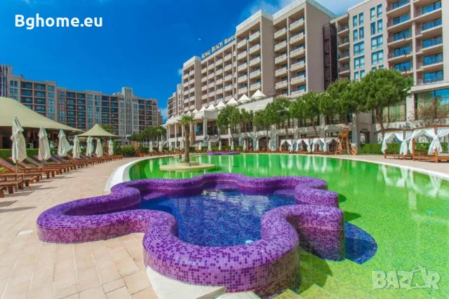 Луксозен тристаен апартамент с морска гледка за продажба в Barcelo Royal Beach, Слънчев бряг
