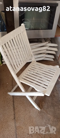 Сгъваеми столове 6бр, снимка 2 - Градински мебели, декорация  - 53970961