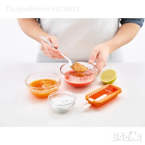 Комплект форми за сладолед на клечка Lekue 4 броя, забавни форми