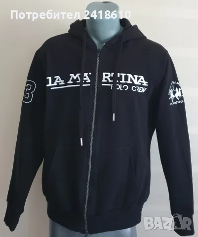 La Martina Full Zip Hoodie Mens Size M НОВО ОРИГИНАЛ! Мъжки Суичър с цял Цип!, снимка 5 - Суичъри - 55379147