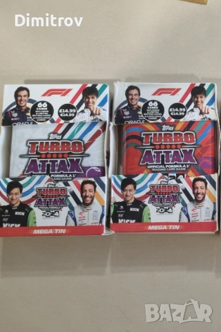 Topps Turbo Attax F1 2024 Mega Tin - 66 карти