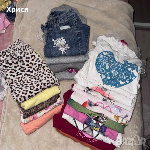 Лот дрехи за момиче 5-7г