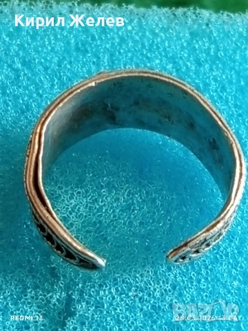 Сребърен пръстен филигранна изработка с гранулация възрожденски стил 41153, снимка 7 - Пръстени - 54005465