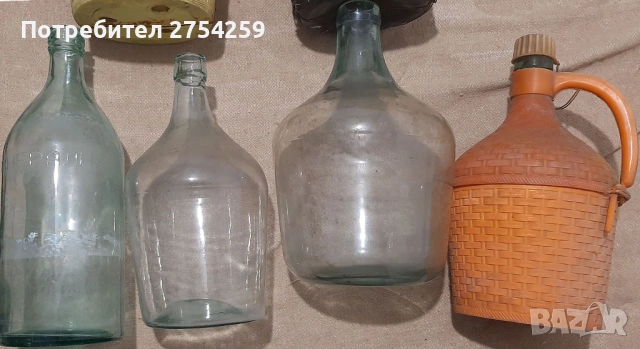 Стъклени дамаджани , снимка 3 - Буркани, бутилки и капачки - 54315077