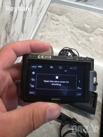 Sony Cyber-shot DSC-T77 (Y2K Ретро камера) – Пълен работещ комплект със зарядно и кабел, снимка 2 - Фотоапарати - 55159190