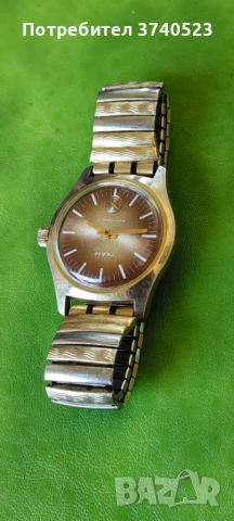 Винтидж механичен часовник Umf Ruhla кал.24 с ръчно навиване, позлатен, снимка 2 - Мъжки - 54098634