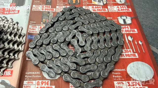 Касета + верига Shimano 10 speed (скорости), снимка 5 - Части за велосипеди - 54886641